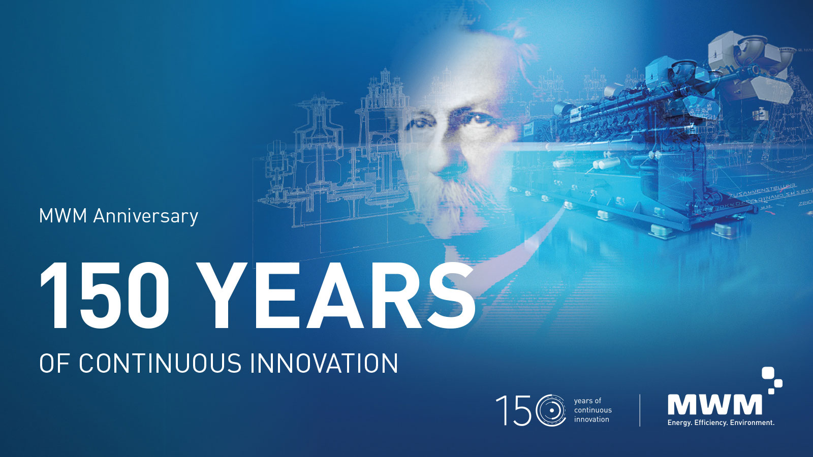 Компания MWM празднует большой юбилей – 150-лет инноваций и прогресса в сфере децентрализованной выработки энергии посредством высокоэффективных газопоршневых агрегатов