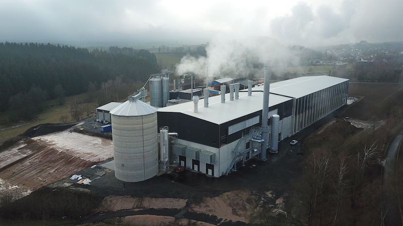 The new pellet plant of WUN Pellets GmbH in Wunsiedel