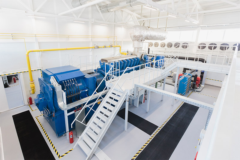 Glance into the brand new energy center of the steel production company NLMK Ural with the MWM TCG 2032 gas engine. (Pho