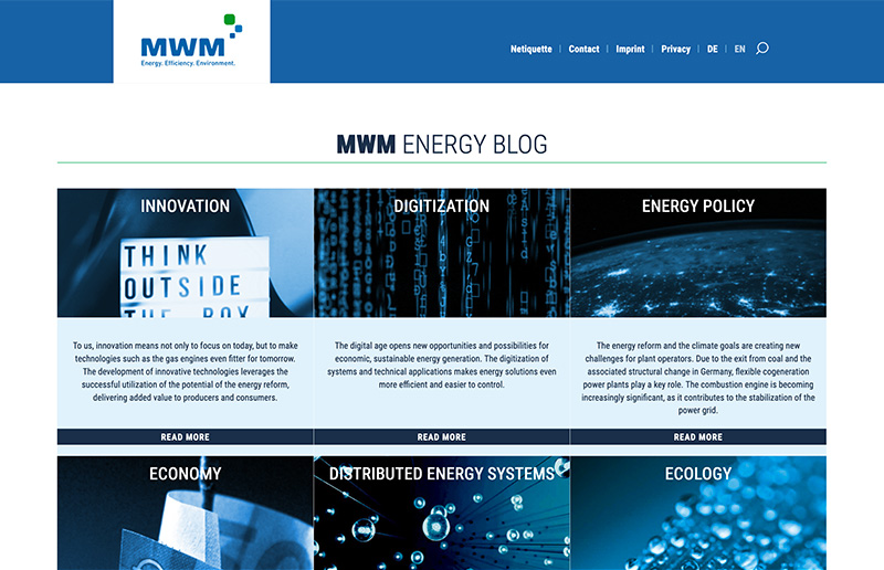 Энергетическом блоге MWM