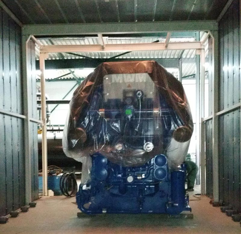 Монтаж газовых двигателей MWM серии TCG 2032