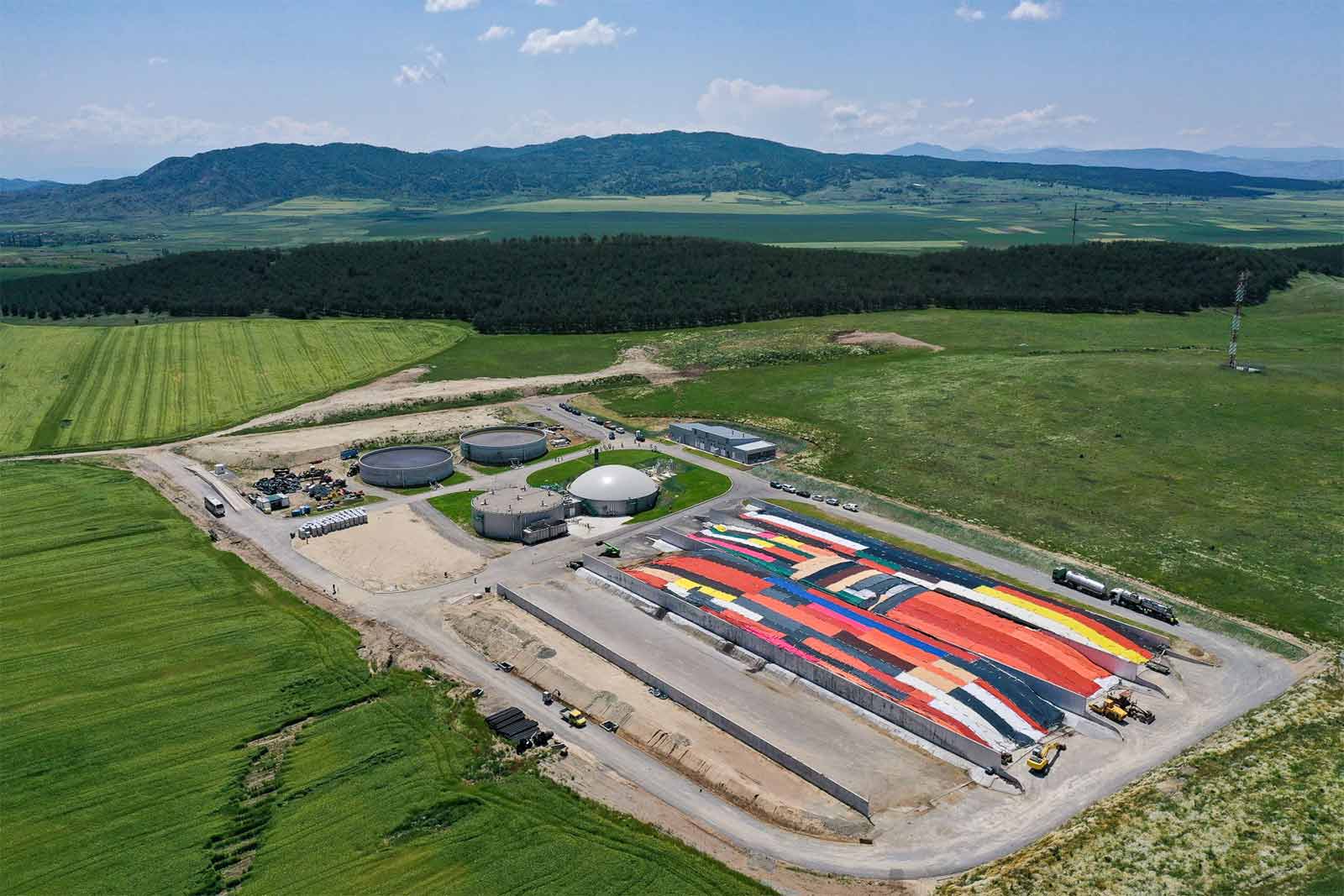 The Saramzalino biogas plant in Lozovo, North Macedonia